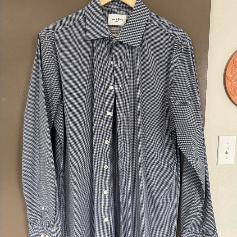 Goodfellow & Co Blue Checkered Shirt
